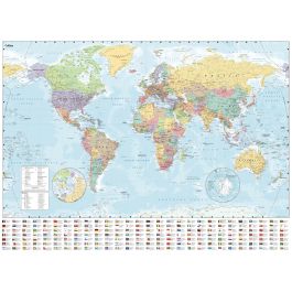 Collins World Wall Map | Stanfords