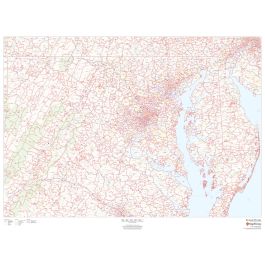 Maryland ZIP Code Map | Stanfords