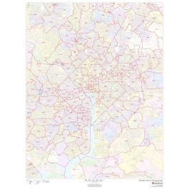 Washington, District of Columbia ZIP Codes Map | Stanfords