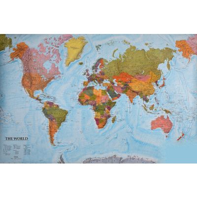 Carte Du Monde Peters Version Pliée - Représentation Cartographique Équitable