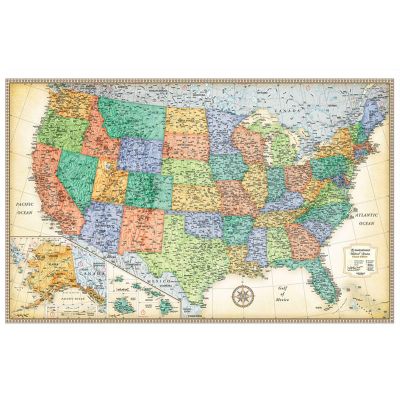 USA Rand McNally Signature Wall Map PAPER | Stanfords