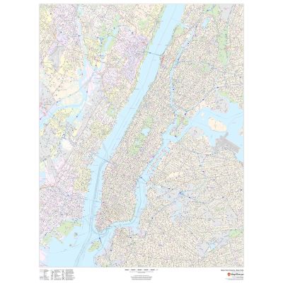 その他 Flashmaps New York New York City, New York ZIP Codes | Stanfords