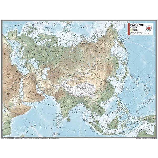 Asia Physical - Atlas of the World, 11th Edition - Compact | Stanfords