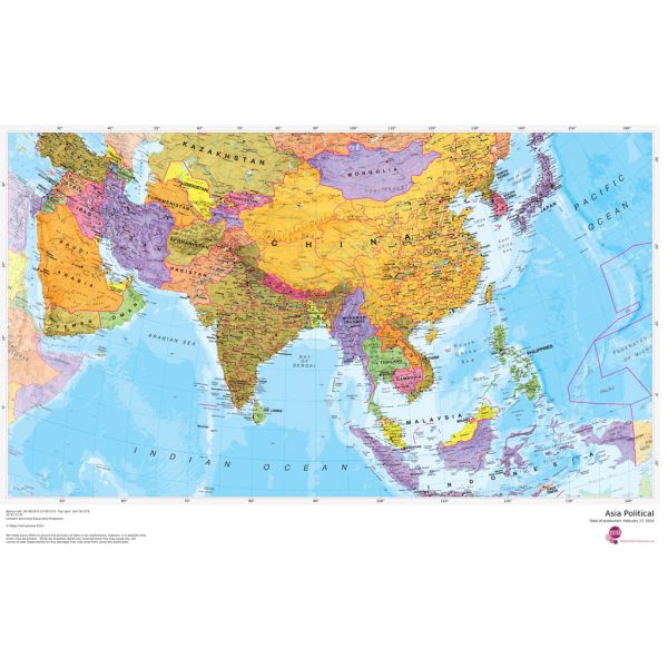 Asia Political map | Stanfords