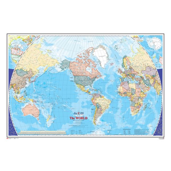 The World Wall Map - Atlas of Canada Map | Stanfords