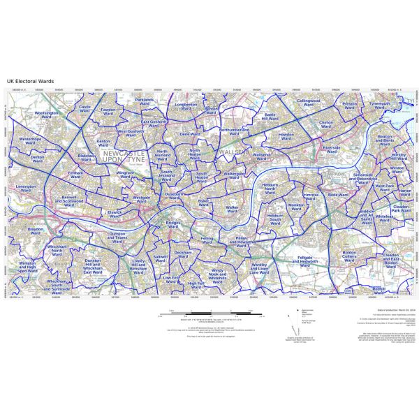UK Electoral Wards/Divisions map Stanfords