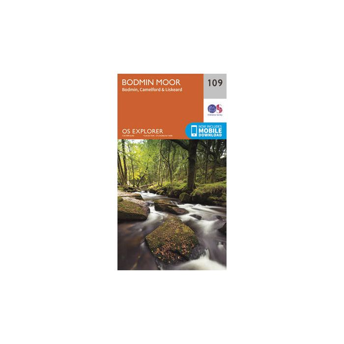 Bodmin Moor 109 Explorer Map Ordnance Survey With Digital Download