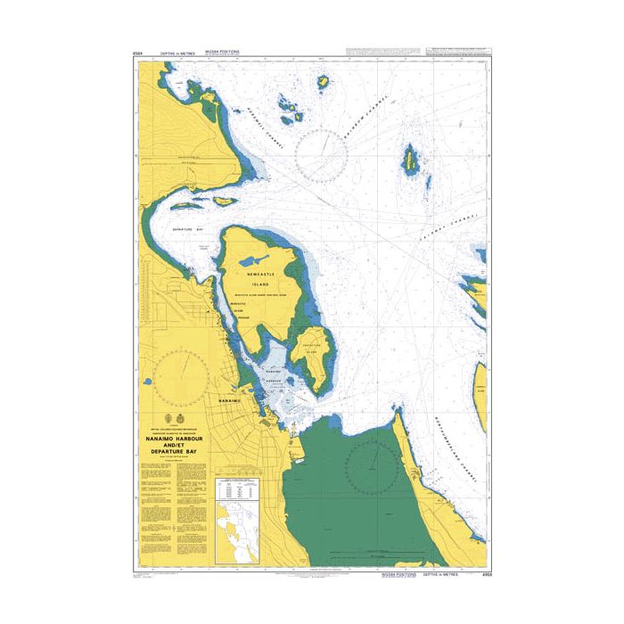Admiralty Chart 4958 - Vancouver Island, Nanaimo Harbour and Departure ...