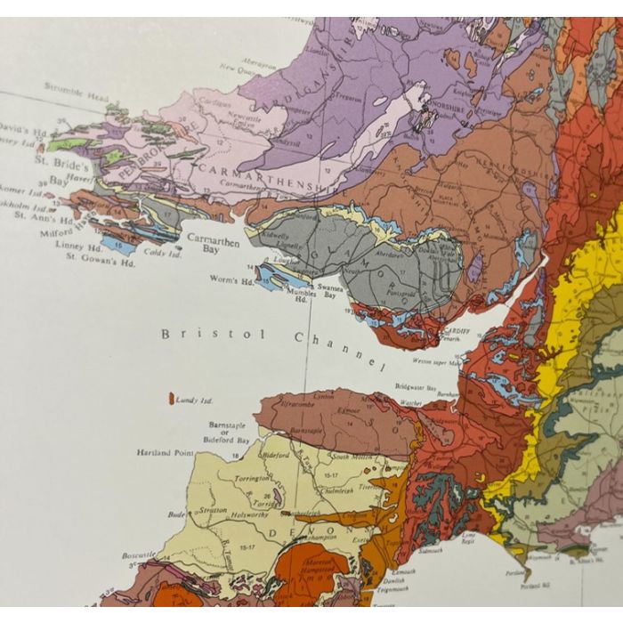 Geological Map of the British Islands and Ireland - Folded Map