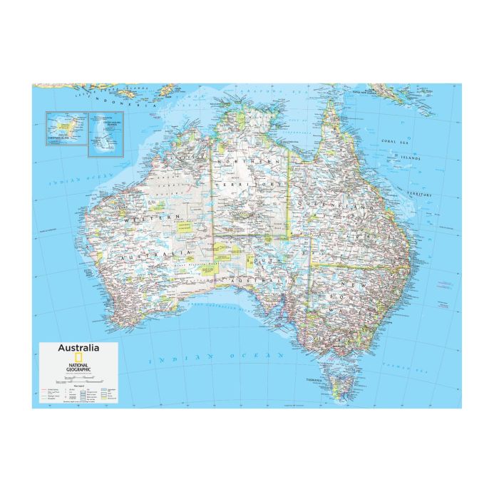 Australia Political - Atlas of the World, 10th Edition | Stanfords