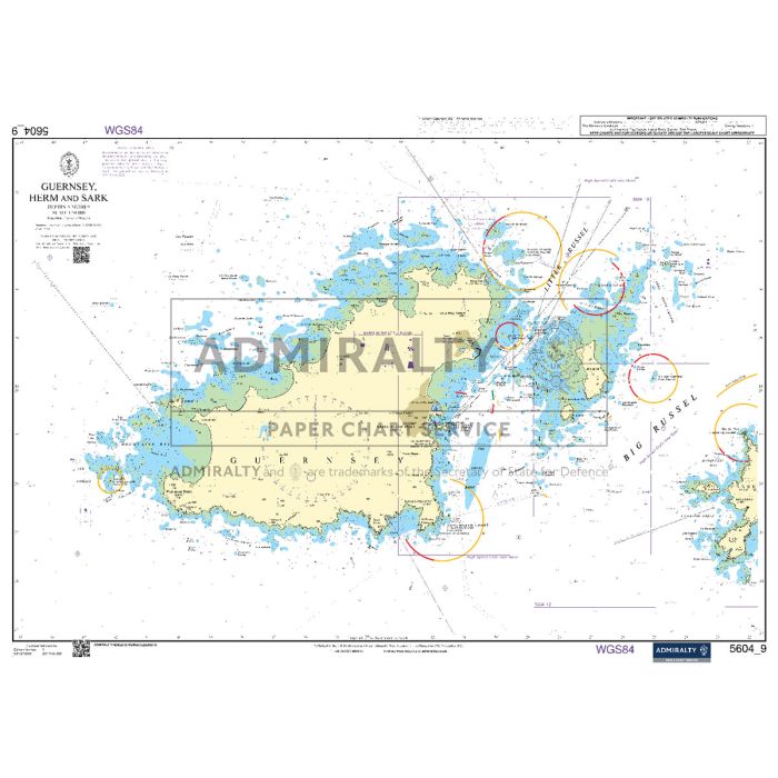 Admiralty Chart SC5604_9 - Guernsey, Herm and Sark | Stanfords