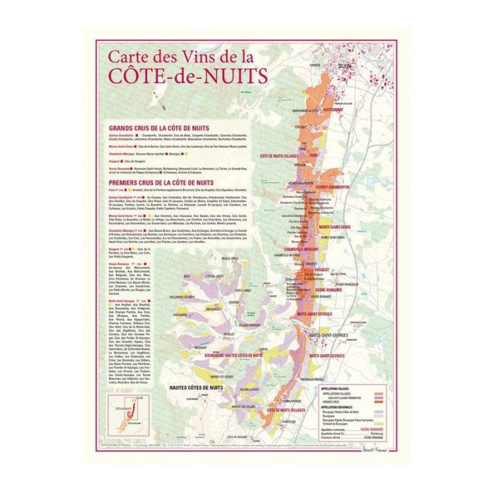Cote de Nuits Wine Map Stanfords cote-de-nuits-wine-map-stanfords