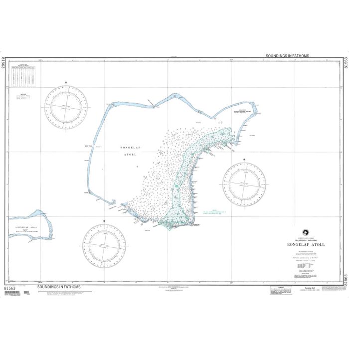 NGA Chart 81563 Rongelap Atoll, Marshall Islands Stanfords