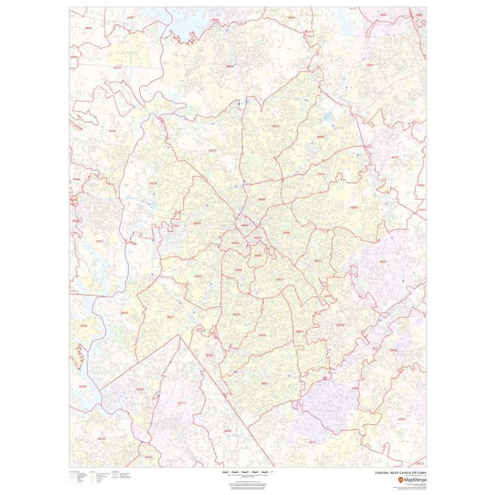 Charlotte, North Carolina ZIP Codes | Stanfords