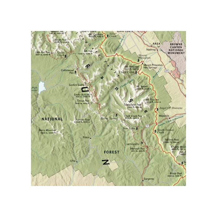 Sugar River Bike Trail Map 28 Fullerton Loop Royalty-Free Images