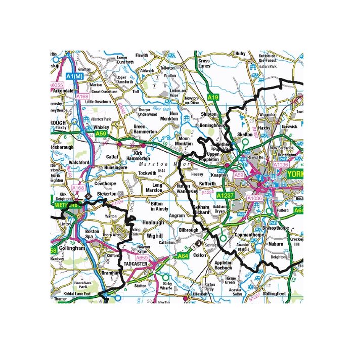 Map Of Yorkshire County England Modern Map South Yorkshire