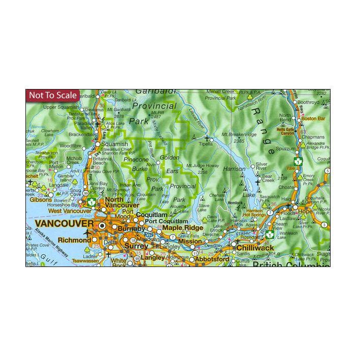 Canada West Hildebrand's Road Map | Stanfords