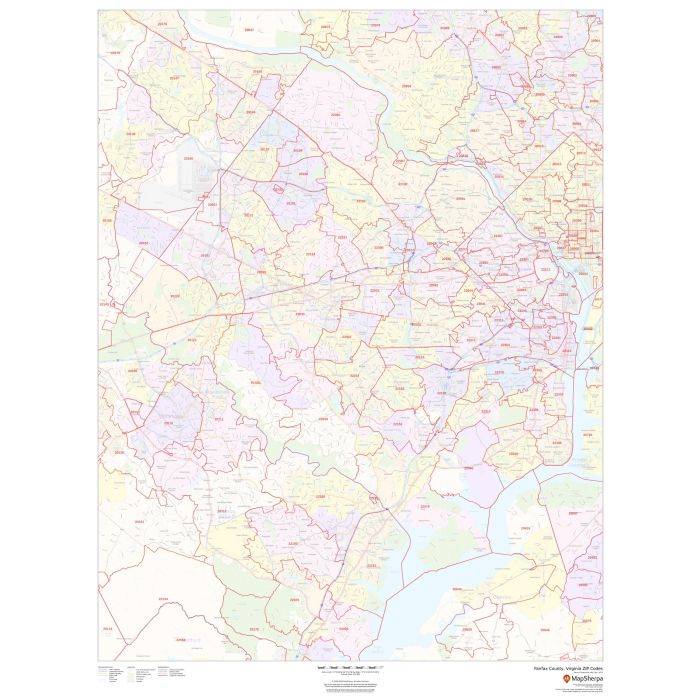 Fairfax County, Virginia ZIP Codes Stanfords