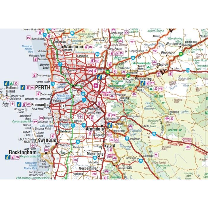 City Of Perth Australia Map Perth Suburbs And City Centre 618 UBD — free download