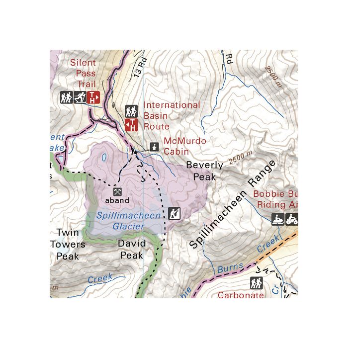 KRBC36 Beaver River - Kootenay Rockies BC Topo | Stanfords