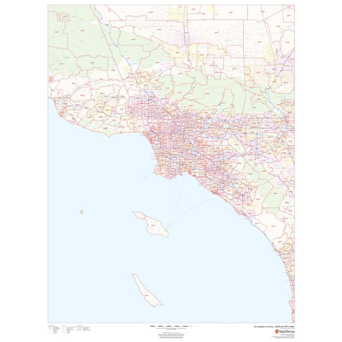 Los Angeles County, California ZIP Codes | Stanfords