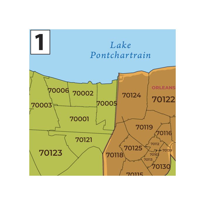 Louisiana Zip Code Map