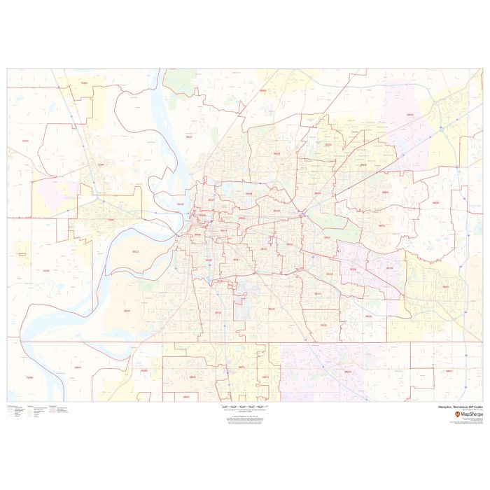 Memphis, Tennessee ZIP Codes Stanfords