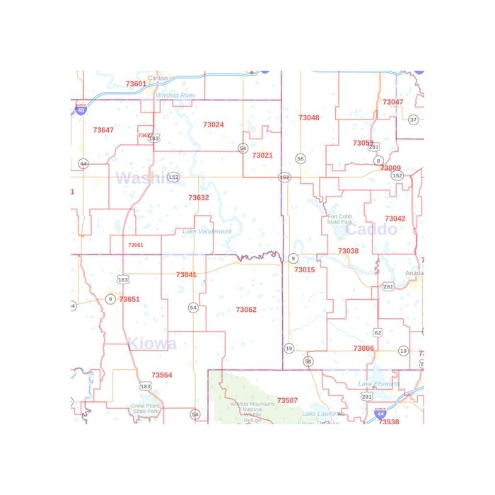 Map Of Oklahoma Zip Codes Map 2023