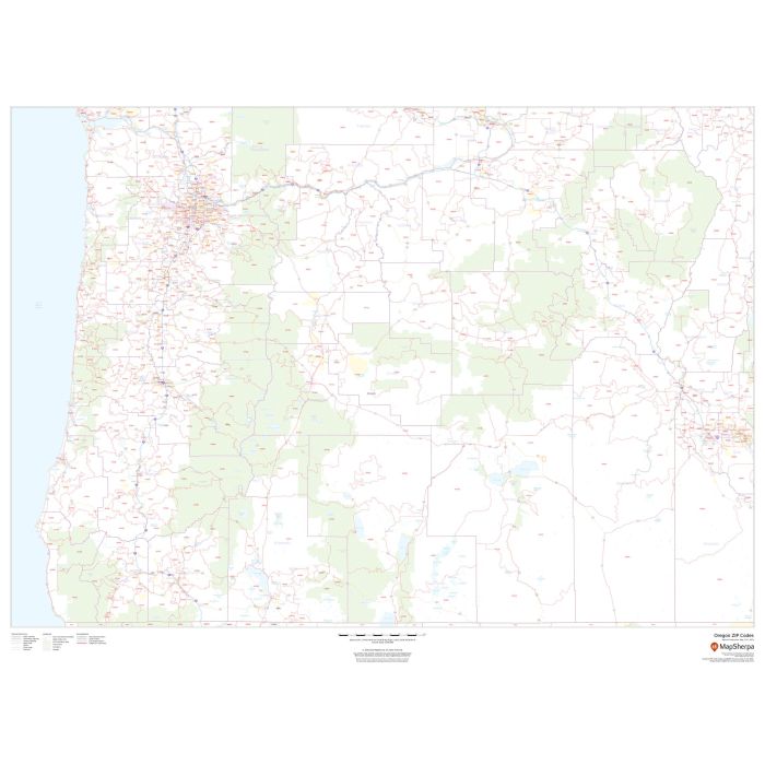 Oregon ZIP Code Map Stanfords