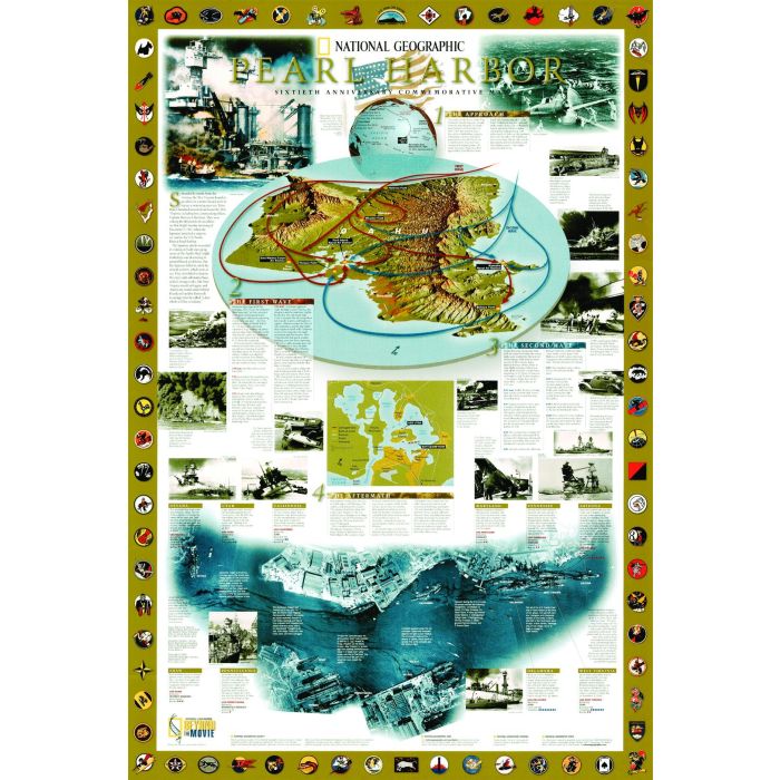 2001 Map Pearl Harbor - Published 2001 Map | Stanfords