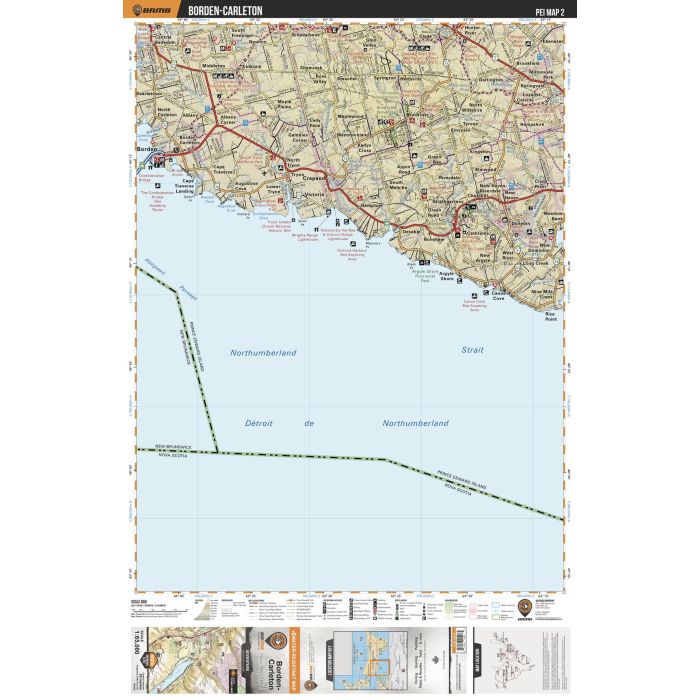 PEI02 BordenCarleton Prince Edward Island Topo Map Stanfords