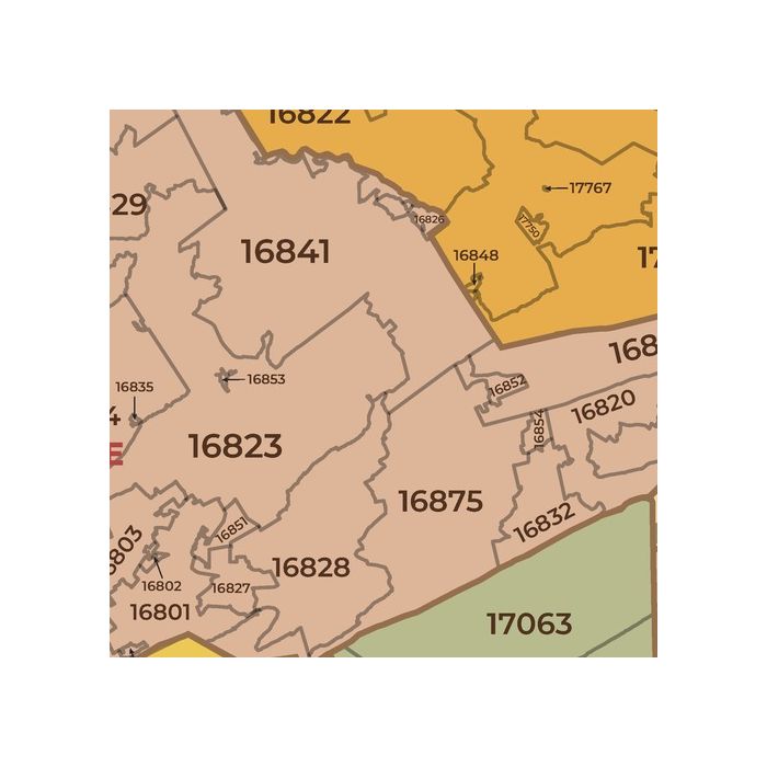 ann.countryページ Iowa ZIP Code Map with Counties - Large | Stanfords