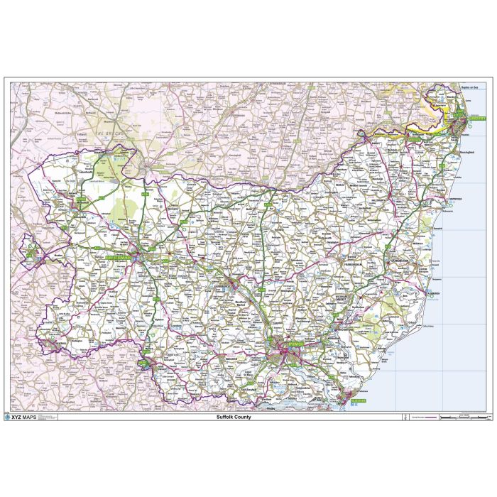 Suffolk County Map Stanfords