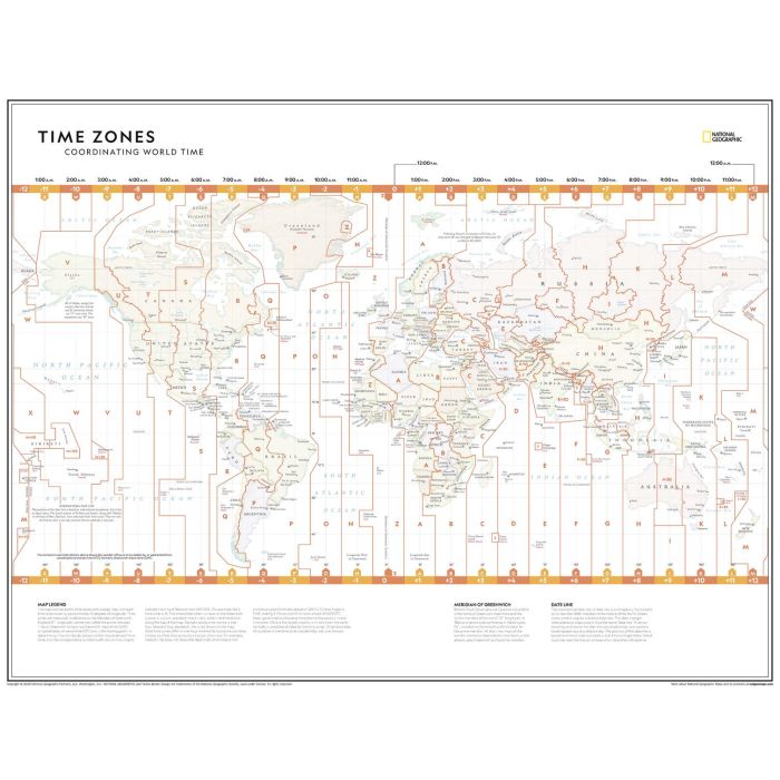 Time Zones: Coordinating World Time - Atlas of the World