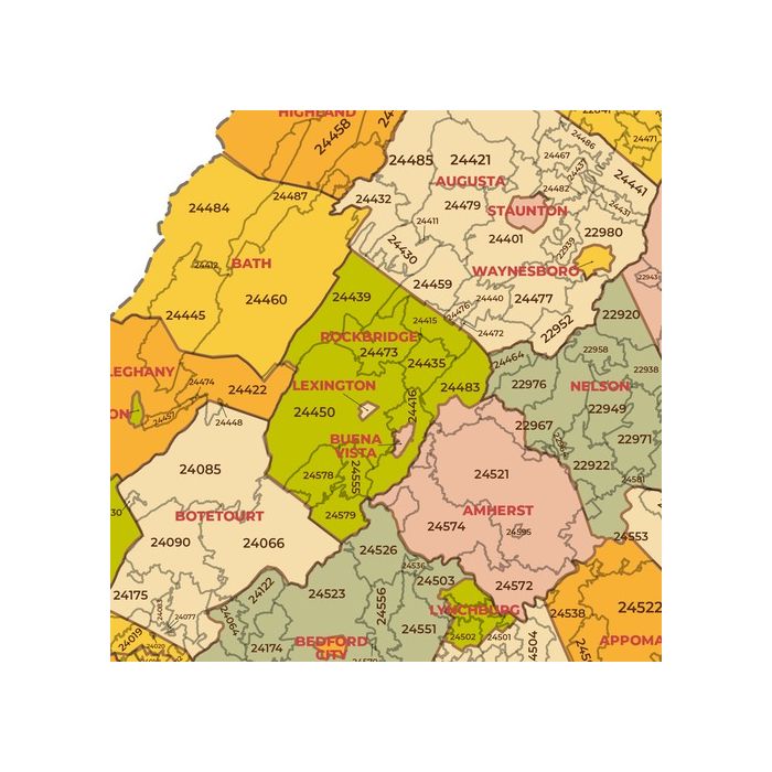 Northern Va Zip Codes Map Virginia Zip Code Maps | VA Maps,