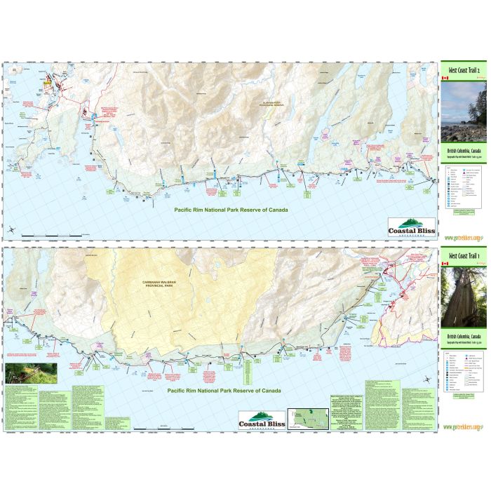 West Coast Trail Map | Stanfords
