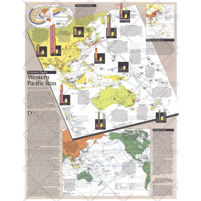 Western Pacific Rim - Published 1989 Map | Stanfords