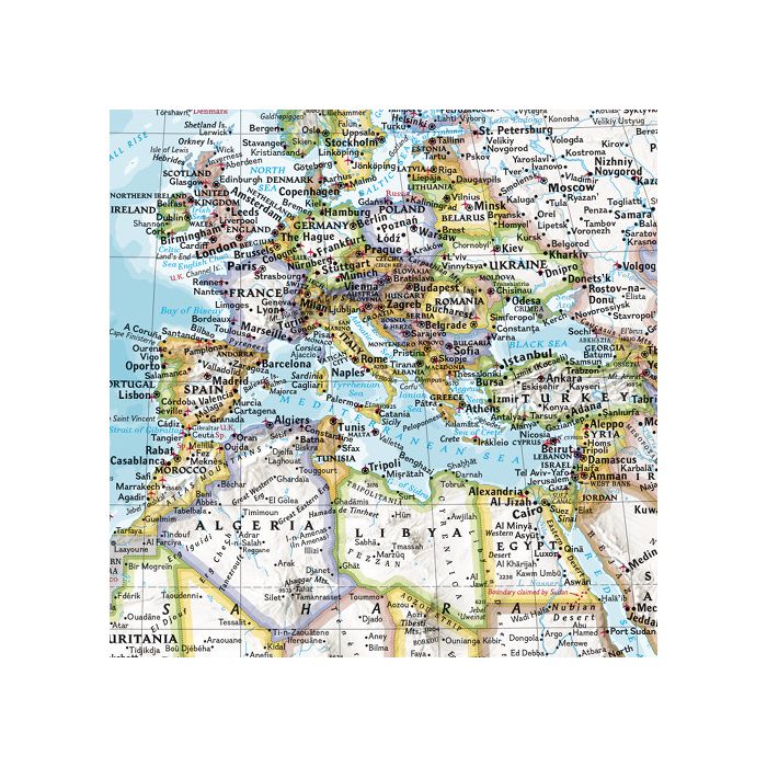 Poster Size World Map
