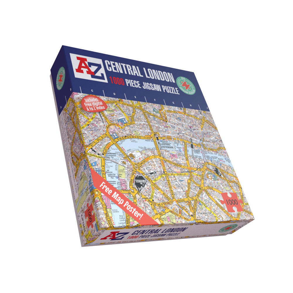 Central London A-Z Map 1000 Piece Jigsaw Puzzle | Stanfords