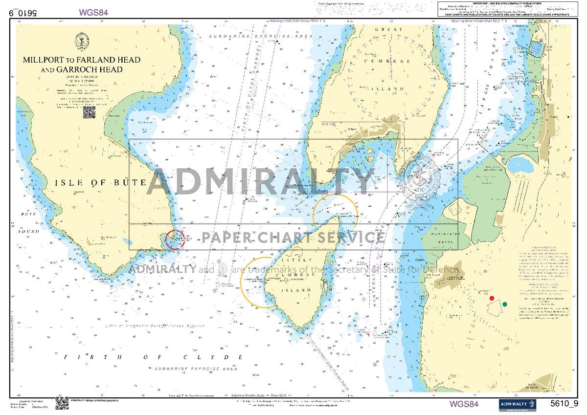 Admiralty Chart SC5610_9 - Millport to Farland Head and Garroch