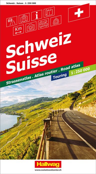 地図・旅行ガイド Millennium2000 HALLWAG EUROPE ROAD ATLAS Europe Road map with Distoguide and 