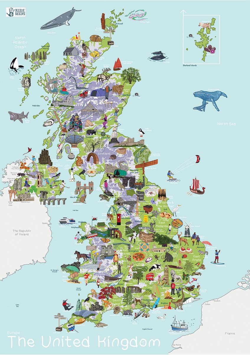 England Map For Kids Book Details : Children’s Map Of The United