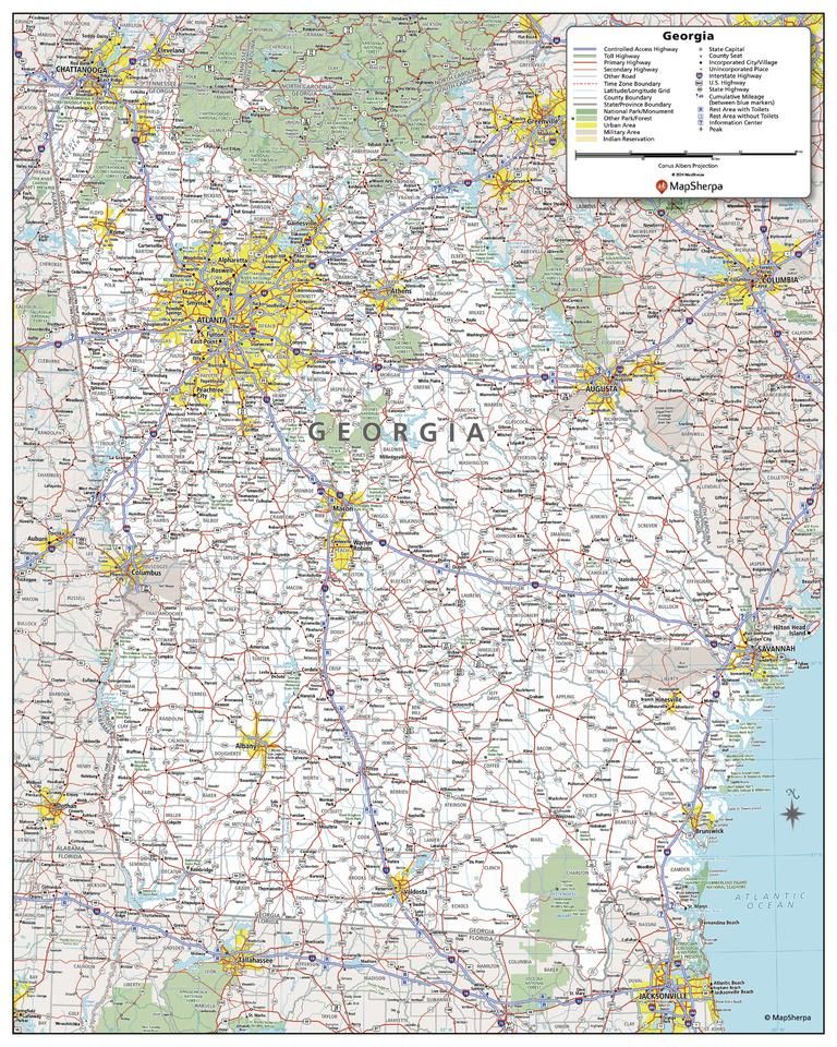 Map Of Georgia And Florida Cities Floridan Aquifer