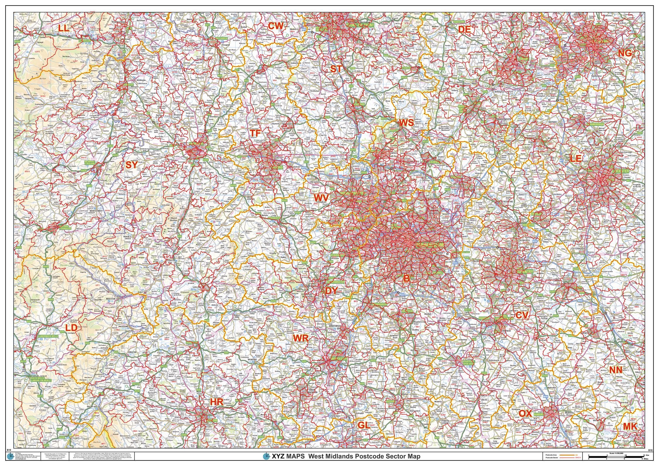 Postcode District Map Series Full UK Digital Download postcode-district-map-series-full-uk-digital-download